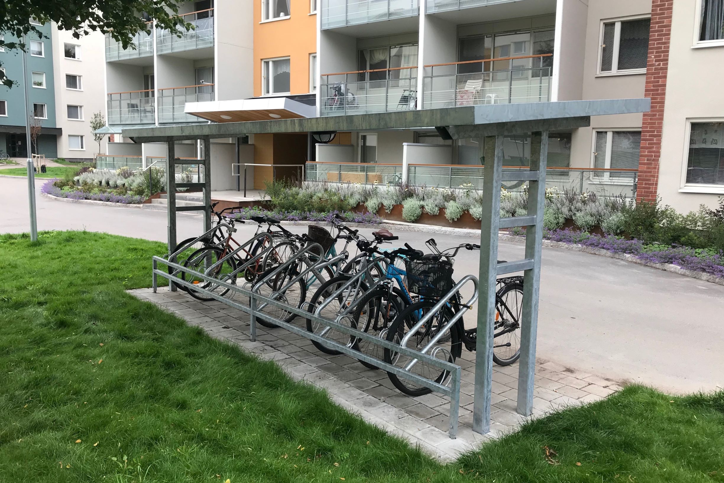 Cykelparkering Gävle 10,5m för 20 cyklar
